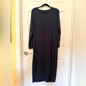 Eileen Fisher Dark Navy Long Sleeve Dress S
